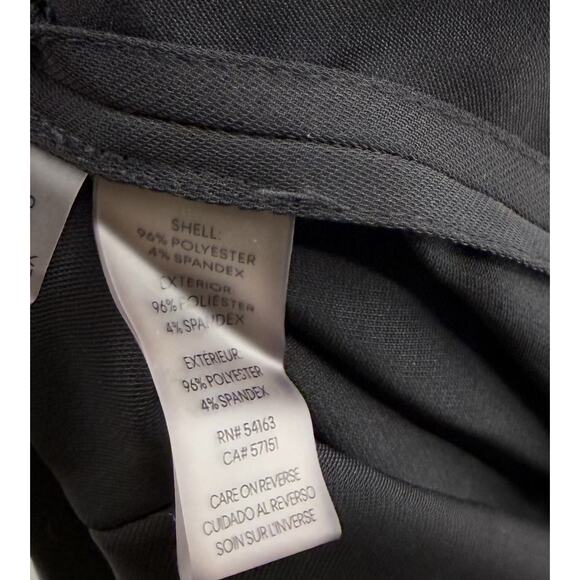 Calvin Klein Top Size Small Black V Neck Surplice Roll Tab Sleeve Stretch Womens - Picture 5 of 6